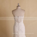 Nectarean Sweet Heart Strapless plissé ORG See Through Lace Back Wedding Dress